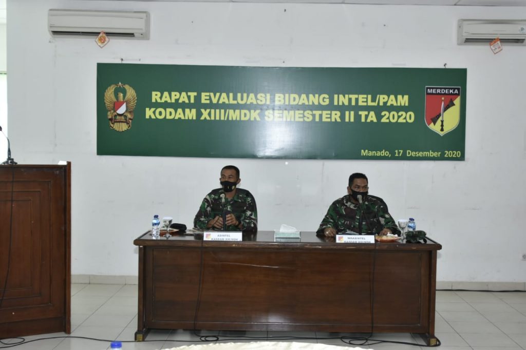Kapenrem 133/NW Ikuti Rapat Evaluasi Bidang Intel