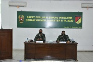 Kapenrem 133/NW Ikuti Rapat Evaluasi Bidang Intel