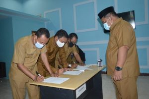 Wujudkan Manajemen Daerah Efektif, Diskominfo Tandatangani Perjanjian Kinerja