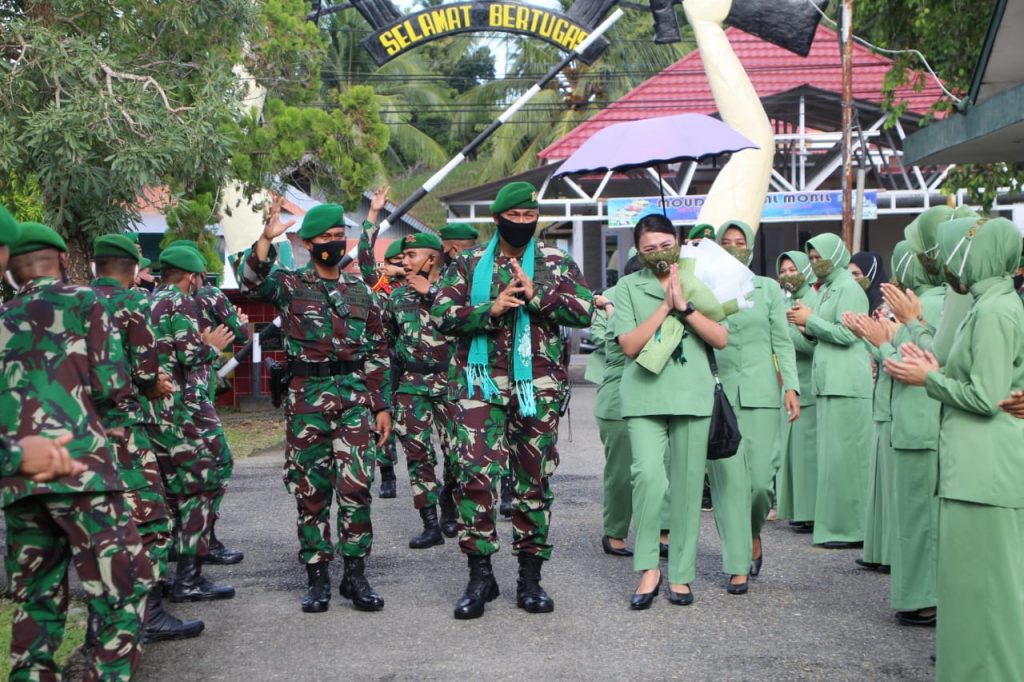 Kunker ke Kipan A, Danyonif 713/ST Cek Kesiapan Satgas Pasukan Perdamaian