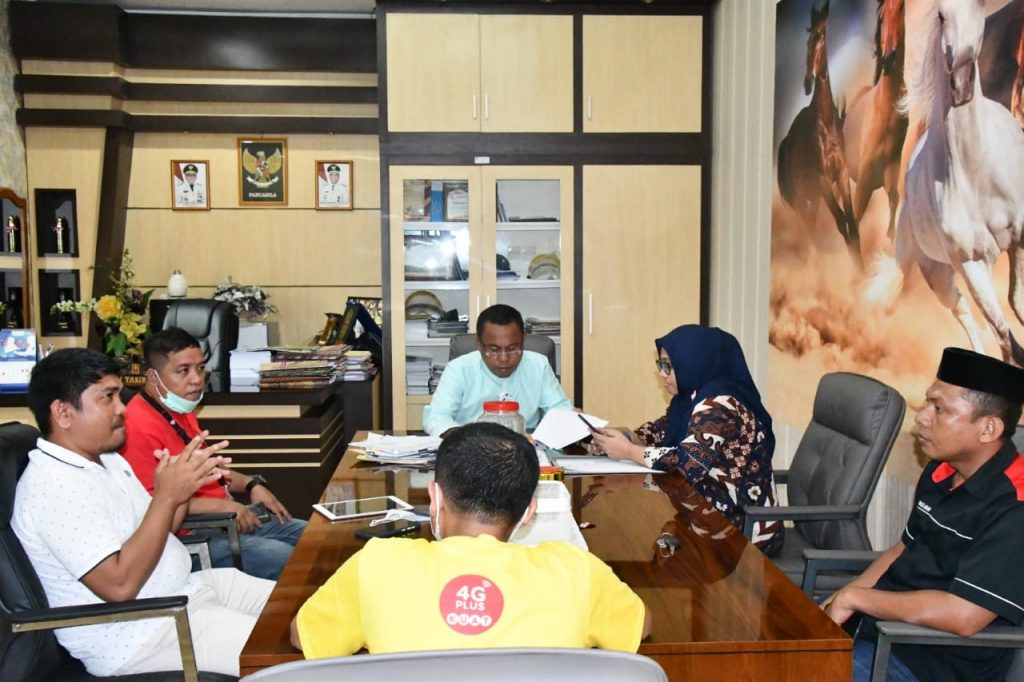 Sekda Ridwan Terima Kunker Penyedia Aplikasi SID dan PT. Indosat Ooreedoo
