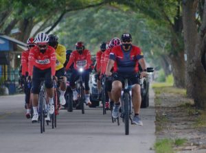 Tingkatkan Sinergitas TNI-Polri, Kapolda Gorontalo Gowes Bersama Danrem 133/NW