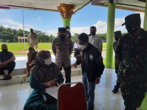 Peringati Hari Bhayangkara ke-75, Polres Gorontalo Gelar Vaksinasi Massal