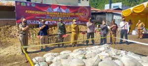 Polres Gorontalo Kota Musnahkan 4,6 Ton Miras Hasil Sitaan