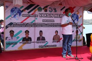 Gerai Presisi Vaksin Merdeka Hadir di Pantai Wisata Bolihutuo