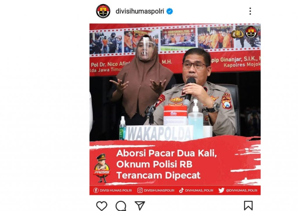 Aborsi Pacar Dua Kali, Oknum Polisi RB Terancam Dipecat