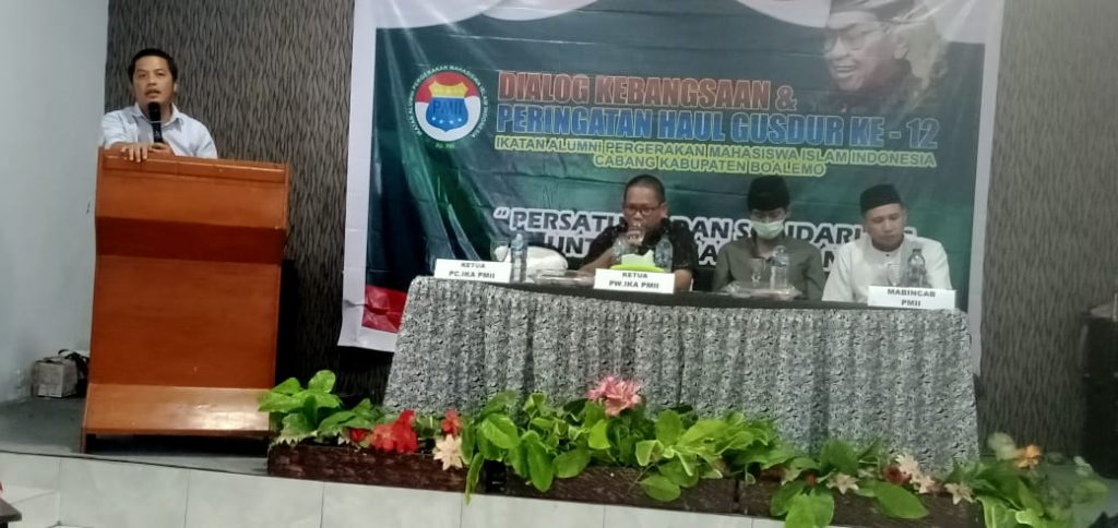 Peringati Haul Gusdur ke-12, IKA-PMII Boalemo Gelar Dialog Kebangsaan