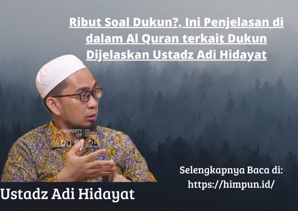 Ribut Soal Dukun?, Ini Penjelasan di dalam Al Quran terkait Dukun Dijelaskan Ustadz Adi Hidayat