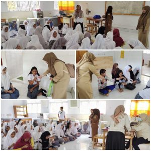 Cegah Anemia, PKM Mananggu Beri Tablet FE kepada Remaja Putri