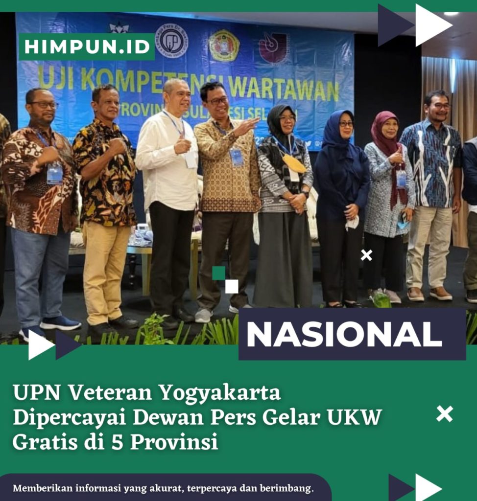 UPN Veteran Yogyakarta Dipercayai Dewan Pers Gelar UKW Gratis di 5 Provinsi