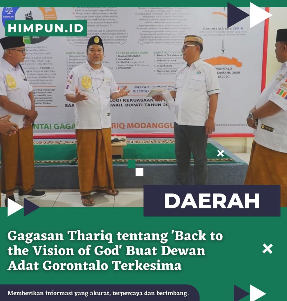 Gagasan Thariq tentang ‘Back to the Vision of God’ Buat Dewan Adat Gorontalo Terkesima