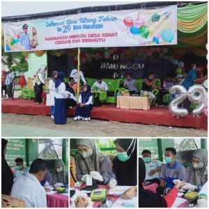 Peringati HUT Desa Mananggu, Puskesmas Mananggu Lakukan Pelayanan Kesehatan