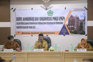Pemda Boalemo Gelar Rakor Dan Sinkronisasi Pokja PKP
