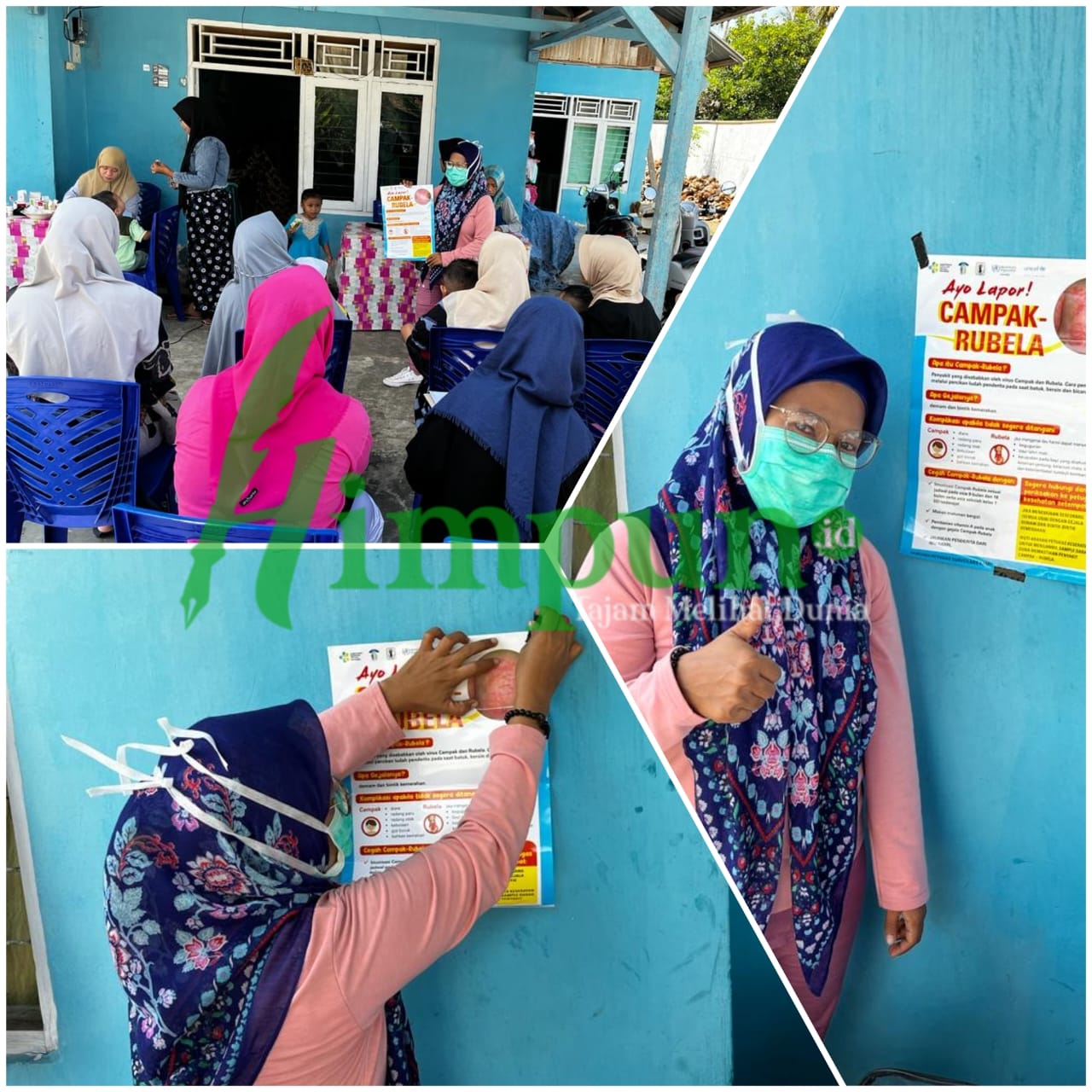 Cegah Campak dan Malaria, Promkes Mananggu Lakukan Penyuluhan di Desa Bendungan