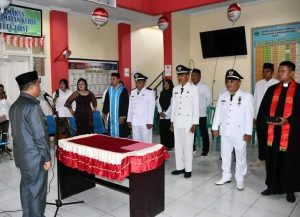 Penjabup Sherman Lantik 3 Kepala Desa Di Boalemo