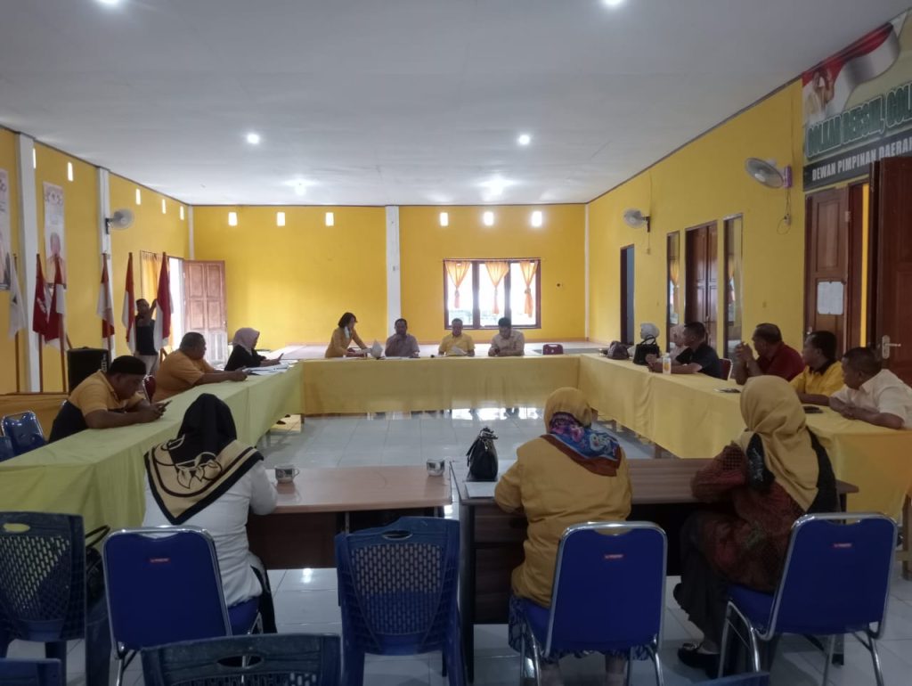 Hadapi Pemilu 2024, DPD II Golkar Boalemo Gelar Rapat Penyusunan Tim Kampanye
