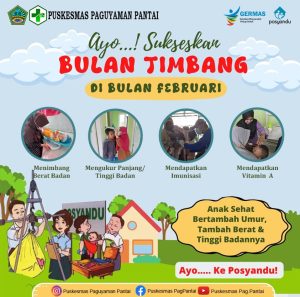 Ayo Sukseskan! Puskesmas Paguyaman Pantai Akan Melaksanakan Bulan Timbang