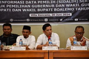 Ketua KPU Boalemo Buka Bimtek Pemutakhiran Data Pemilih Pilkada 2024