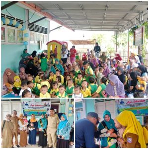 PKM Paguyaman Pantai Gelar PIN Polio di Hari Anak Nasional