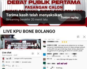 Live Streaming Debat Pertama Macet, Warganet Hujat Habis-Habisan KPU Bone Bolango