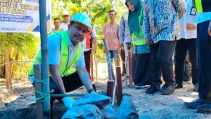 Penjabup Sherman lakukan Peletakan Batu Pertama Pembangunan Infrastruktur Program Inpres Sanitasi
