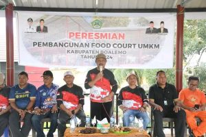 Sherman Moridu Resmikan Pembangunan Food Court UMKM