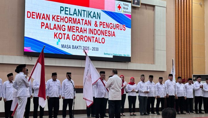 Resmi Dilantik, Irwan Harap PMI Gorontalo Jadi Garda Terdepan Menangani Persoalan Kemanusiaan
