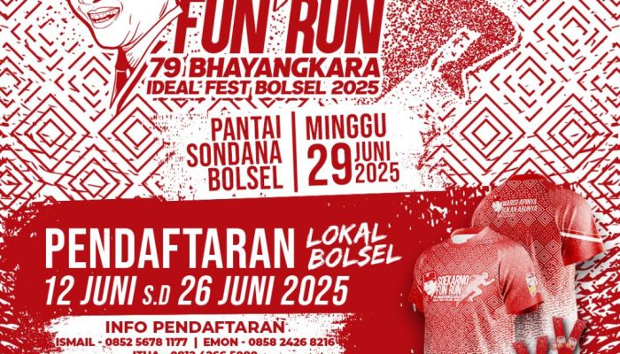 Soekarno Run 2025 Siap Digelar di Bolsel: Meriahkan Bulan Bung Karno dan HUT Bhayangkara ke-79