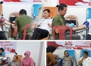 Polres dan Pemda Bolsel Gelar Donor Darah Sambut HUT Bhayangkara ke-79