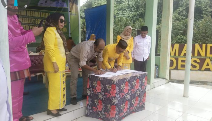 Dukung Gerakan ‘Mopomulo’, PT GCL Tandatangani MoU dengan Pemkab Gorut
