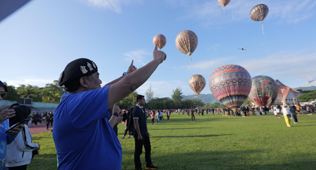 Festival balon udara yang pernah digelar Rachmat Gobel. (Foto: Tim RG)
