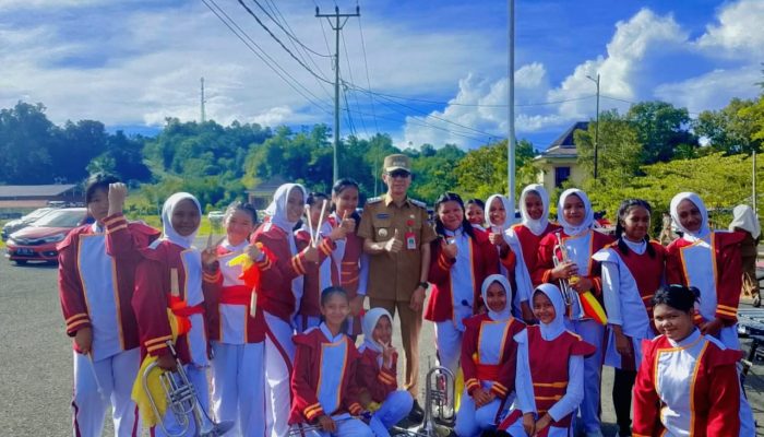 Dilepas Bupati Iskandar, Marching Band SMPN 1 Molibagu Siap Harumkan Nama Bolsel di Hulondalo Festival