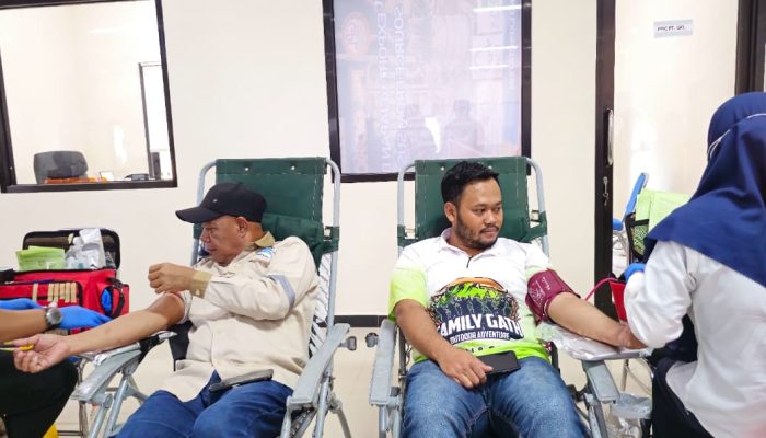 HTI Grup Gandeng UMKM dan PMI Gorut Gelar Aksi Donor Darah