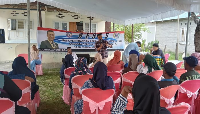 Anggota DPRD Gorontalo DJoni Dalanggo Gelar Reses, Aspirasi Bantuan Masih Mendominasi