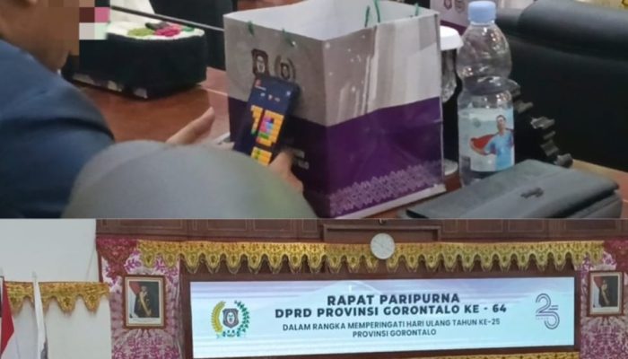 Diduga Main Game di Sidang HUT, Anggota DPRD Gorontalo DD Dinilai Tak Tertib