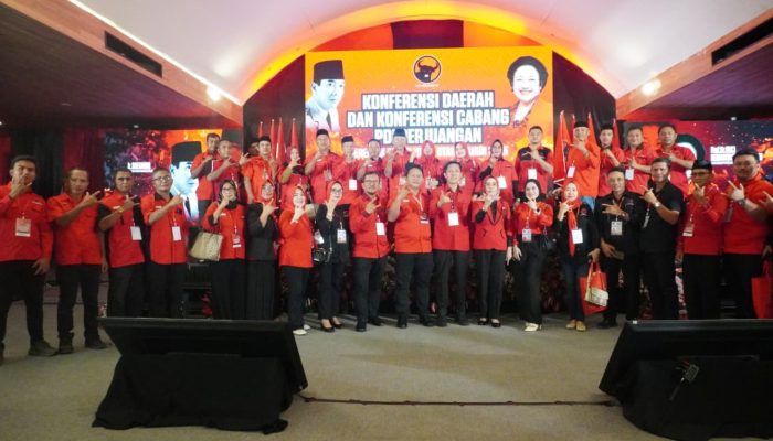 Konferda dan Konfercab PDI Perjuangan se-Sulut, Olly  dan Iskandar Kembali Terpilih