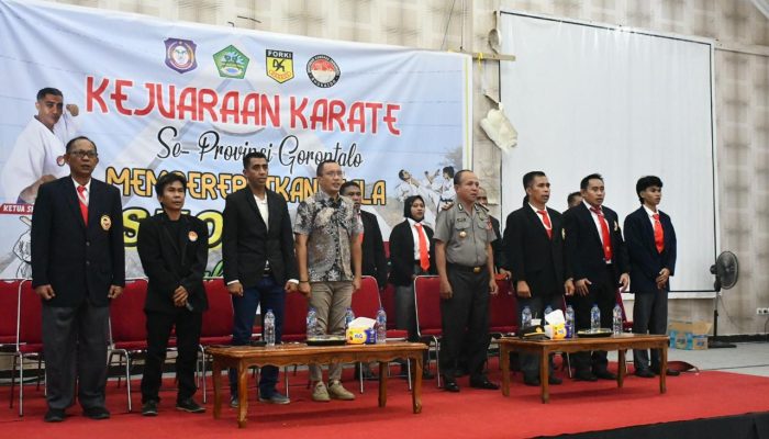 Kejuaraan Karate Se-Provinsi Gorontalo Resmi Dibuka, Lahmuddin: Cetak Generasi Unggul