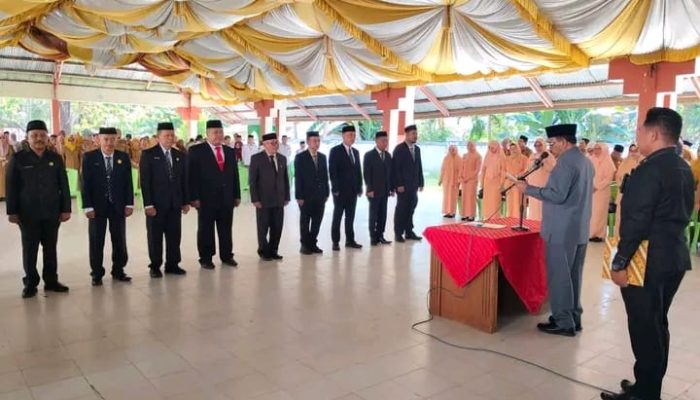 Lantik 9 Pejabat Tinggi Pratama, Rum Pagau: Saya Butuh Tenaga yang Agresif dan Cepat!