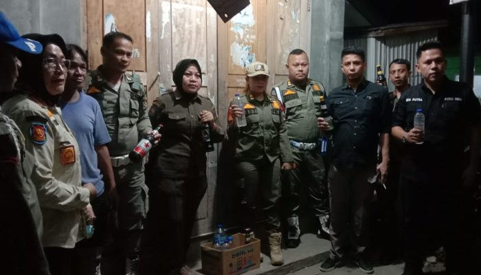 Satpol PP Kabupaten Gorontalo Razia Tempat Hiburan Malam dan Miras di Wilayah Telaga
