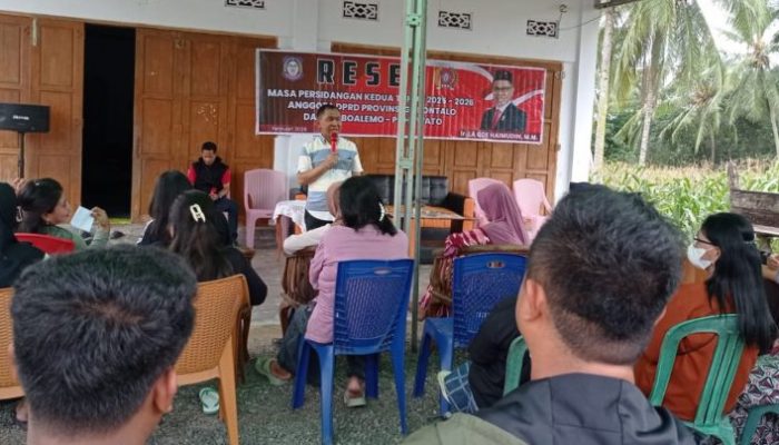 Reses di Paguyaman, La Ode Haimudin Soroti Kelangkaan LPG 3 Kg dan Kebutuhan Beasiswa