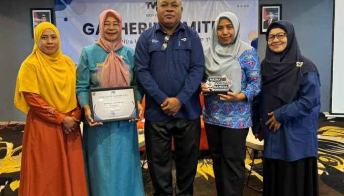 Dinas PPKB Gorontalo Utara Raih Penghargaan 10 Mitra Terbaik TVRI Gorontalo