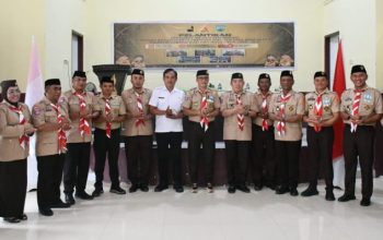 Lantik Pengurus Saka Adhyasta Pramuka Pemilu, Lahmuddin Hambali: Bangun Kolaborasi dan Komunikasi secara Baik