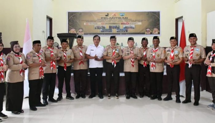 Lantik Pengurus Saka Adhyasta Pramuka Pemilu, Lahmuddin Hambali: Bangun Kolaborasi dan Komunikasi secara Baik
