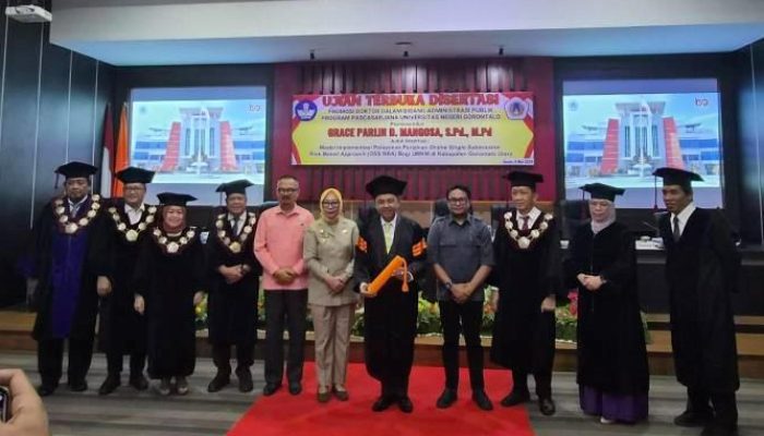 Kadis Koperindag Gorut Raih Doktor, Wabup Nurjana Harap Ilmu Disertasinya Segera Diterapkan