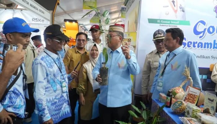 Stand Gorut di Penas Tani Nelayan XVII Ramai Pengunjung, Thariq Kenalkan Potensi Unggulan ke Petani Sidrap