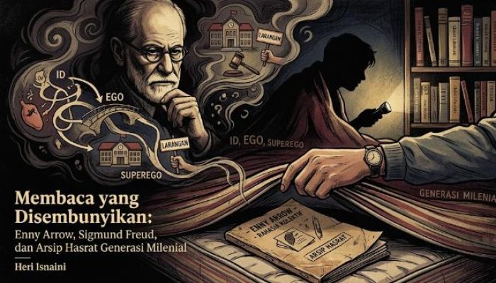 Membaca yang Disembunyikan: Enny Arrow, Sigmund Freud, dan Arsip Hasrat Generasi Milenial