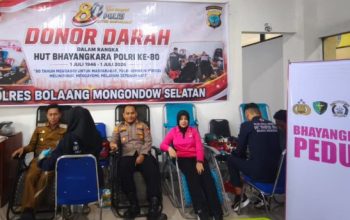 Menyambut HUT Bhayangkara ke-80, Bupati dan Jajaran TNI/Polri Donorkan Darah di Agenda Bakti Kesehatan