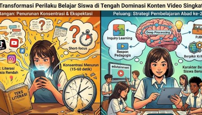 Transformasi Perilaku Belajar Siswa di Tengah Dominasi Konten Video Singkat