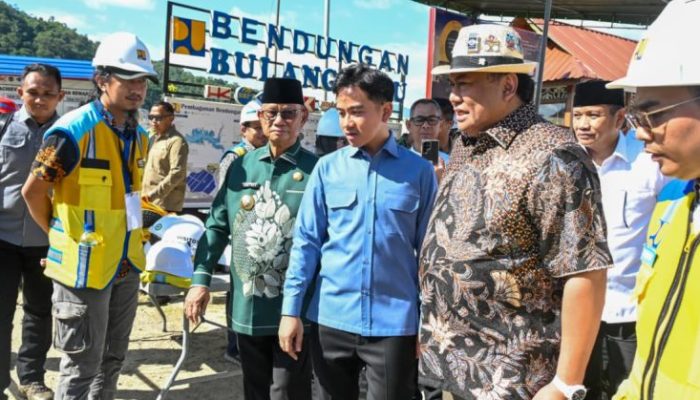 Disambut Bupati Ismet, Wapres Gibran Bersama Rachmad Gobel Tinjau Progres Bendungan Bulango Ulu