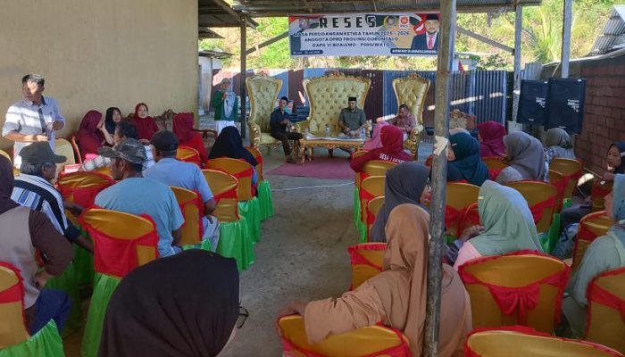Reses di Desa Lahumbo, Aswan Tinjau Realisasi Program dan Sumbang Sound Sistem untuk Majelis Taklim
